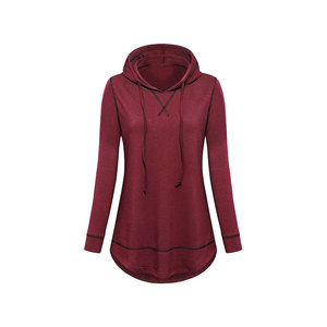 Sudadera con capucha de alta calidad, ropa personalizada para mujer, vestido con capucha, sudaderas con capucha largas sólidas sueltas para mujer - Product Image 3