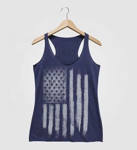 Camisetas sin mangas de poliéster con logotipo frontal largo de punto impresas por sublimación personalizadas al por mayor - Product Image 1