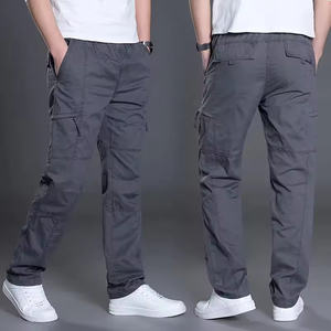 Pantalones Cargo Casuales para Hombre, Cintura Alta, Corte Regular, Ligeros, de Lana Peinada, para Senderismo al Aire Libre, Bordados, Lavado a la Piedra, Servicio OEM - Product Image 2