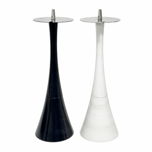 Ensemble de tuyaux d'eau de luxe en acier inoxydable de 66 cm avec base style marbre, options noir et blanc, pour bar, vente en gros - Product Image 1
