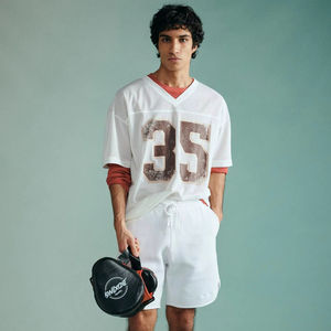 BTF, camisetas de gran tamaño personalizadas, camiseta de fútbol con sublimación, diseño bordado con cuello en V, camiseta cuadrada de gran tamaño personalizada, estampado Vintage - Product Image 1