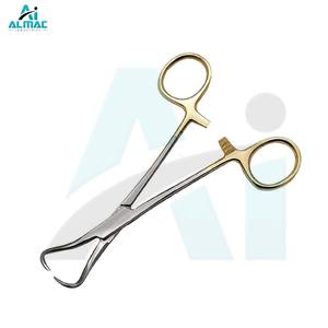 คีมผ้าเช็ดตัวสแตนเลสทนทาน almac เครื่องมือผ่าตัดที่แม่นยำสำหรับการจัดการที่ปลอดภัยสำหรับกระบวนการทางการแพทย์และคลินิก - Product Image 2