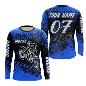 Camiseta Ligera de Manga Larga para Motocross, Bicicleta de Montaña, Personalizada, de Secado Rápido, Jersey de Ciclismo MX - Product Image 4