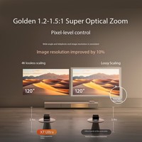 Projecteur Dangbei X7 Ultra DLP 4K LED 3500 lumens ANSI, faible latence de 1 ms, home cinéma pour 3D, Android 14, batterie intégrée, portable