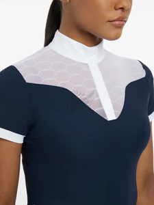 Camisa de equitación para mujer, blusa ecuestre ajustada a medida con material elástico de secado rápido para espectáculos de equitación - Product Image 6