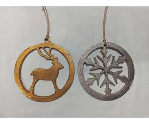 Adorno Navideño Moderno y Colorido para Árbol de Navidad, Decoración Colgante de la India, Disponible para la Venta - Product Image 2