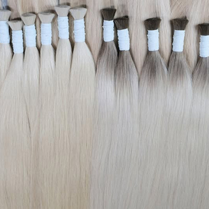 Extensiones de cabello vietnamita de grado superior a granel listas para enviar cabello humano creado con técnica eslava y rusa - Product Image 4