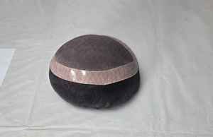 Taz วิกผมอินเดียแบบเชมมี่สำหรับผู้ชายวิกผมเบสแบบโมโนและผมปลอม-นุ่มน้ำหนักเบาเป็นมิตรกับสิ่งแวดล้อม - Product Image 6