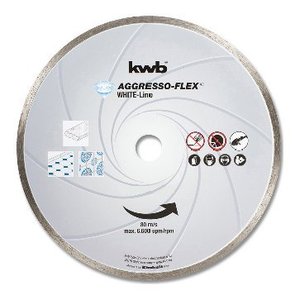 Disco de Diamante Continuo WHITE LINE DIAMANT 725750 para Amoladora KWB (180 mm), Herramienta de Corte y Conformado con Acabado - Product Image 1