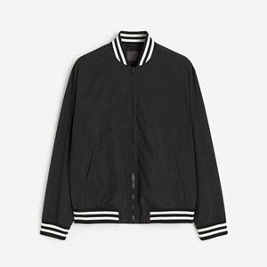 Blouson Bomber Homme Personnalisé de Qualité Supérieure en Tissu Satiné avec Broderie Chenille et Lettres de Baseball – Prix Abordable - Product Image 1