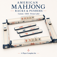 Supports et poussoirs personnalisés pour Mahjong américain, supports de tuiles en acrylique en gros, marque privée OEM pour clubs et marques