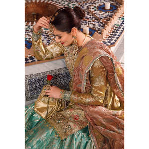 Robe de mariée brodée Maria.B # # # #   Saumon & Feuilles Vertes (BD-2503) TC-1455 - Product Image 5