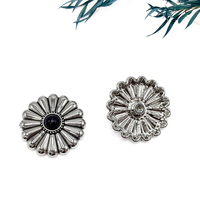 Conchos en métal de style occidental pour boucles de ceinture-Embellissements décoratifs en alliage de zinc pour l'artisanat du cuir, accessoires de bricolage