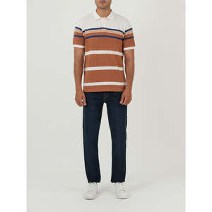 Polo AIVAR Confort Coupe Classique Motif Rayé Uni Tissu Tricoté de Haute Qualité Grandes Tailles - XL à 6XL Idéal Golf et Été - Product Image 2