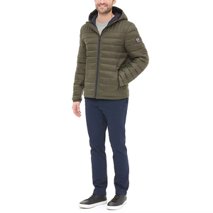 High Quality Men's Casual Winter Puffer Jacket Nylon Shell With Zipper Closure XL Size Hooded <b>Bubble</b> <b>Coat</b> Style Down Material - Product Image 5