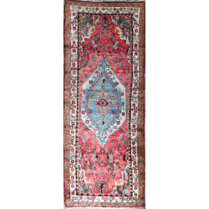 Tapis artisanaux noués à la main, design abstrait vintage, mélange de laine et de coton de qualité supérieure, pour la décoration de la maison, du bureau et des sols. - Product Image 1