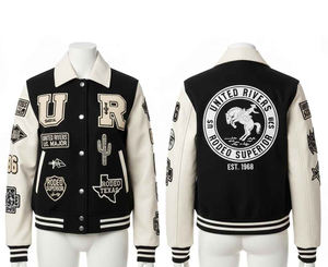 Veste de baseball Letterman universitaire en cuir de laine personnalisée pour hommes veste de style universitaire avec patchs en chenille et broderie - Product Image 2