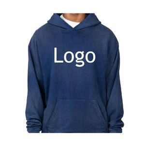 Buy <b>Men</b> High Quality <b>Thick</b> Clothing Oversized <b>Hoodies</b> Custom Logo Cotton Heavyweight Unisex Basics Cotton Blended <b>Hoodies</b> - Product Image 1