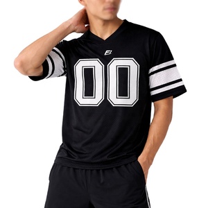 Camiseta de Fútbol Americano Personalizada para Hombre, con Estampado, Cuello en V, Manga Corta, Transpirable, Elástica en Cuatro Direcciones, Ecológica y Deportiva - Product Image 2