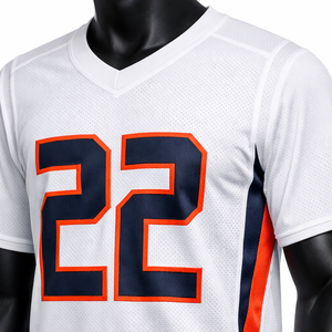 Conjunto de Uniforme de Lacrosse Personalizado para Hombre, Jersey y Pantalones Cortos con Cuello en V, Secado Rápido, Transpirable, Poliéster Sublimado, Kit de Equipo con Nombre Personalizado - Product Image 4