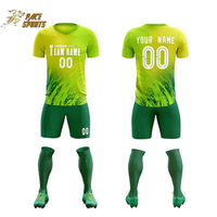 Ensemble de maillots de football personnalisés sublimés pour hommes, col en V, polyester, adulte, toutes saisons, maillot de football 100% polyester, respirant, léger