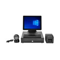 Système de point de vente à écran tactile capacitif Windows/Android de 15 pouces, WiFi, Bluetooth, machine de paiement pour restaurants