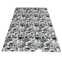 Carreaux de porcelaine 60x60 cm, carrelage de sol en porcelaine polie et émaillée, brillant, durable, carrelage vitrifié, carrelage moderne pour intérieur.