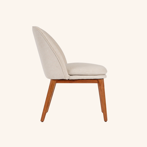 Haven Modern Upholstered <b>Dining</b> <b>Chair</b> Solid <b>Wood</b> Frame Contemporary Minimalist Design - Product Image 3