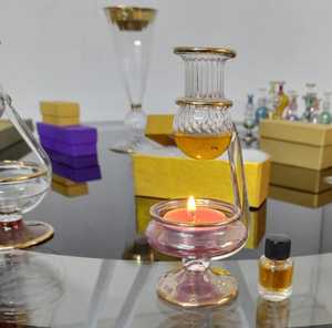 Elégant support de lampe à thé en verre de qualité supérieure pour la décoration de la maison et de l'hôtel Artisanat en verre artisanal - Product Image 4