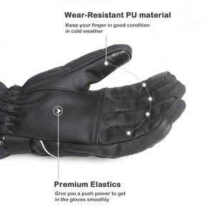 Top-Exigeant Dernière Arrivée Gants De Ski Confortables De Haute Qualité En Cuir Personnalisé Gants Chauds Hiver Main De Protection Wh - Product Image 3