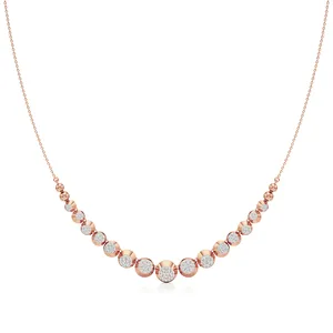 สร้อยคอเพชรประกายทองคำ - Product Image 1