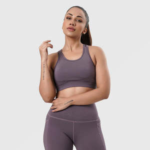 Ensemble de vêtements de yoga pour femmes soutien-gorge de sport dos nageur sculptant des leggings matériau extensible respirant pour le jogging d'entraînement de pilates - Product Image 1