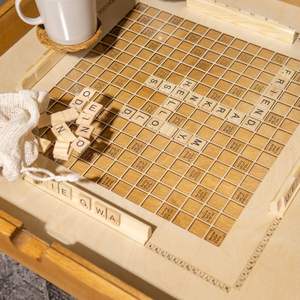 Jeu de Scrabble en bois avec finition de luxe |   Travail artisanal de qualité |   Fabricant en gros - Product Image 1