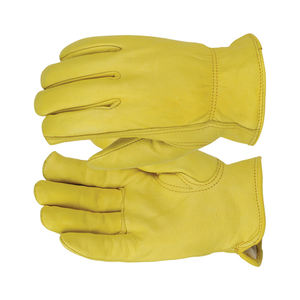 Customized Multi-Function Cut Resistant Leather Safety <b>Gloves</b> Full-Finger Driver <b>Gloves</b> Elastic Cuff for Casual Outdoor Scenes - Product Image 4