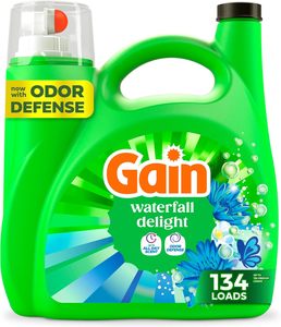 Détergent liquide pour linge Gain avec protection contre les odeurs, parfum Waterfall Delight, 177 fl oz, 134 lavages - Product Image 6