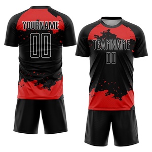 เสื้อฟุตบอลขายส่งปี 2025 ชุดทีมฟุตบอลพร้อมโลโก้แบบกำหนดเอง ชุดแข่งขันระบายอากาศได้ดี ผลิตจากโพลีเอสเตอร์ 100% สีตามสั่ง - Product Image 2