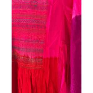 JODHPUR 176 - Vestido de Seda Hecho a Mano con Cintura Imperio, Tela de Satén, Silueta en A - Product Image 3