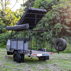 Remorque de voyage terrestre légère Rv Camper hybride hors route jouet Hauler <span class=keywords><strong>caravane</strong></span> 4X4 camping-car jouet Hauler remorques avec pont petit - Product Image 4