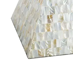 Dessus au Design exquis sélectionné en 2022 de nacre, table au design polygonal pour la décoration extérieure du salon - Product Image 3