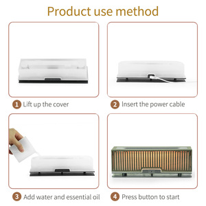 Best Humidifiers Humidifiers for Homes Wooden <b>Strip</b> <b>Light</b> Portable Humidifiers Adjustable Mist Output For Bedroom Space - Product Image 5