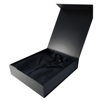 Grande boîte magnétique kraft personnalisable pour emballage noir UV pour sous-vêtements chaussettes vêtements stockage de fourrure
