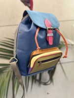 Nouveauté, conception personnalisée, sac à dos en cuir recyclé, sacs d'école élégants et multicolores, produits unisexes en vrac à usages multiples