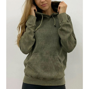 Sudadera con Capucha Impermeable de Invierno Personalizada para Hombre y Mujer, Sudadera de Forro Polar Verde, Ropa Urbana Holgada, Ecológica, 100% Poliéster - Product Image 1