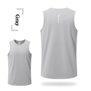 Camiseta sin mangas de talla grande personalizada para hombre, chaleco informal transpirable de secado rápido para fitness al aire libre y entrenamiento de correr, diseño personalizable para hombre - Product Image 3