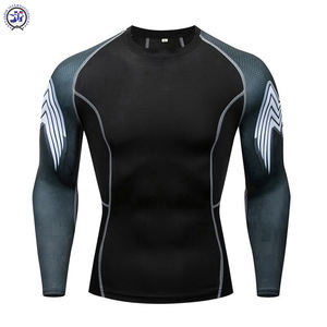 Nouvelle Arrivée de Haute Qualité Logo Personnalisé Casual Rash Guards pour Hommes Top-Graio Gym Fitness Wear - Product Image 3