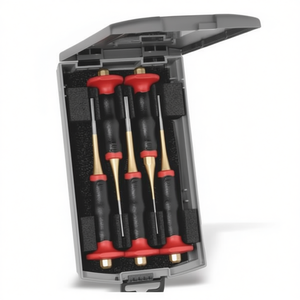 ชุดเครื่องมือเจาะรูแบบขนาน 5 ชิ้น ยี่ห้อ Knipex พร้อมกล่องพลาสติกป้องกันมือ ชุดสิ่วและหัวเจาะ - Product Image 2