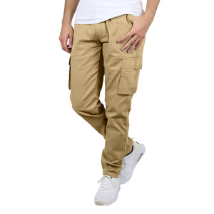 Pantalon cargo en coton riche pour homme, résistant aux intempéries, finition imperméable, poches fonctionnelles, pantalon d'aventure en plein air - Product Image 4