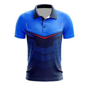 Camiseta de golf personalizada de 100% poliéster para hombre, camisetas de polo, camiseta bordada con patrón antiarrugas - Product Image 5