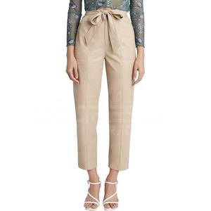 Pantalones de cuero de mujer personalizados Diseño original Ropa de moda Nuevo precio al por mayor - Product Image 1