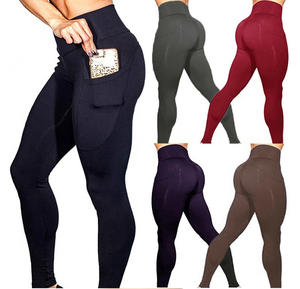 Cómodas mallas de Yoga de nailon Spandex para mujer, ropa deportiva para gimnasio, ropa de ejercicio para mujer - Product Image 1